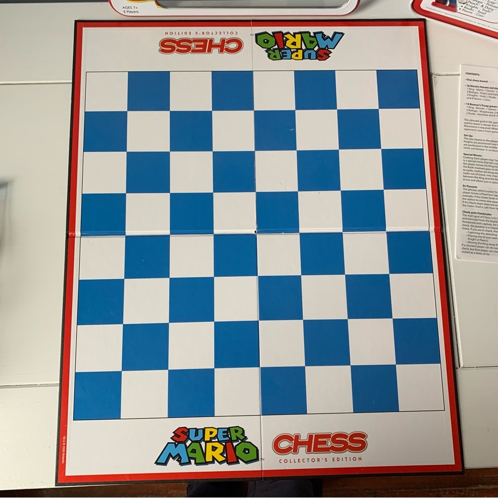 USAopoly Nintendo Super Mario Chess Collectors Edition Board Game Luigi Bowser - Picture 8 of 16